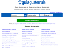 Tablet Screenshot of guiaguatemala.com.gt