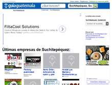 Tablet Screenshot of guia-suchitepequez.guiaguatemala.com.gt