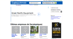 Desktop Screenshot of guia-sacatepequez.guiaguatemala.com.gt