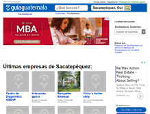 Tablet Screenshot of guia-sacatepequez.guiaguatemala.com.gt